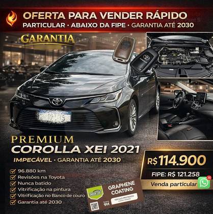 TOYOTA COROLLA 2.0 VVT-IE FLEX XEI DIRECT SHIFT